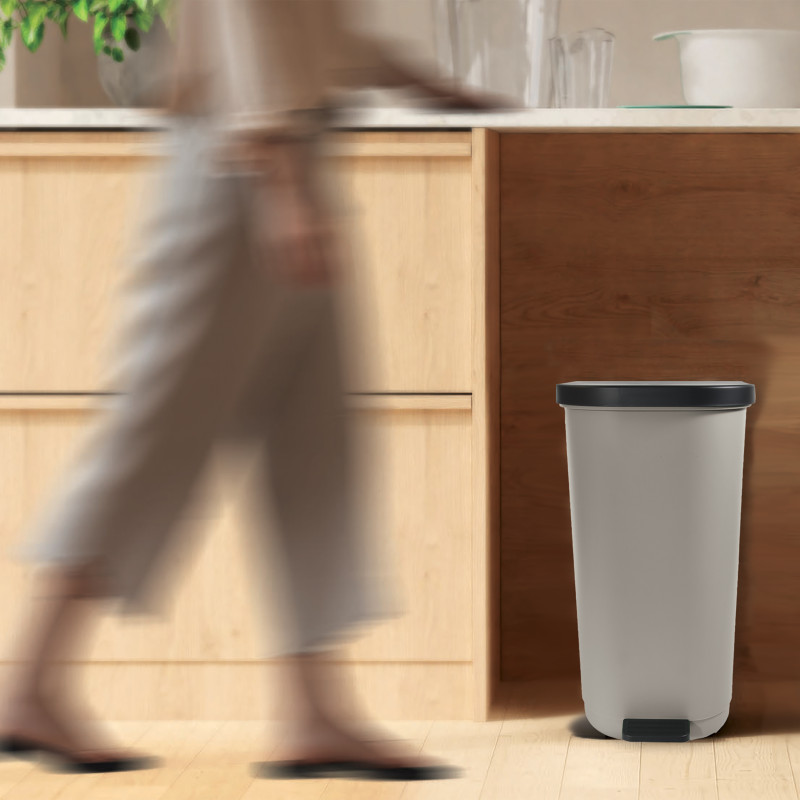 TAUPE 35L HARPER BIN