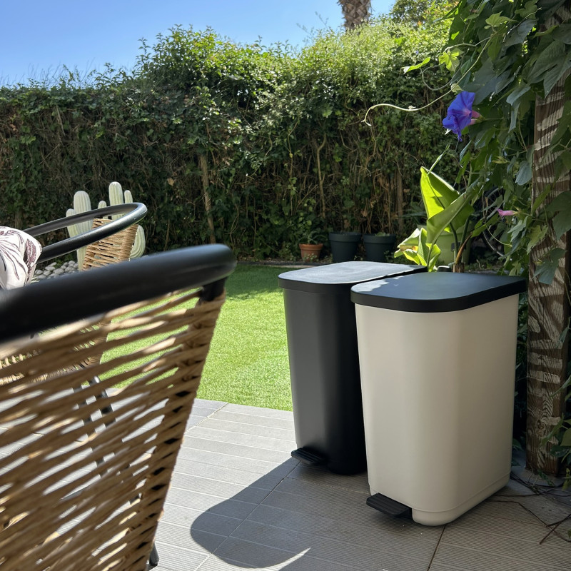 WHITE 35L HARPER BIN