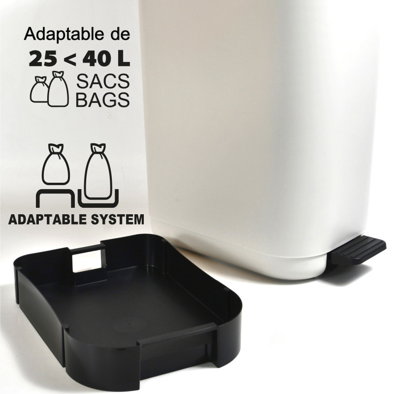 BLACK 35L HARPER BIN