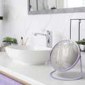 Miroir grossissant sur pied Acier AKIRA Lavande Spirella
