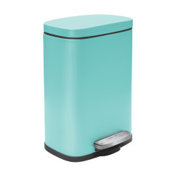 Papelera con pedal Acero AKIRA 5L azul turquesa Spirella