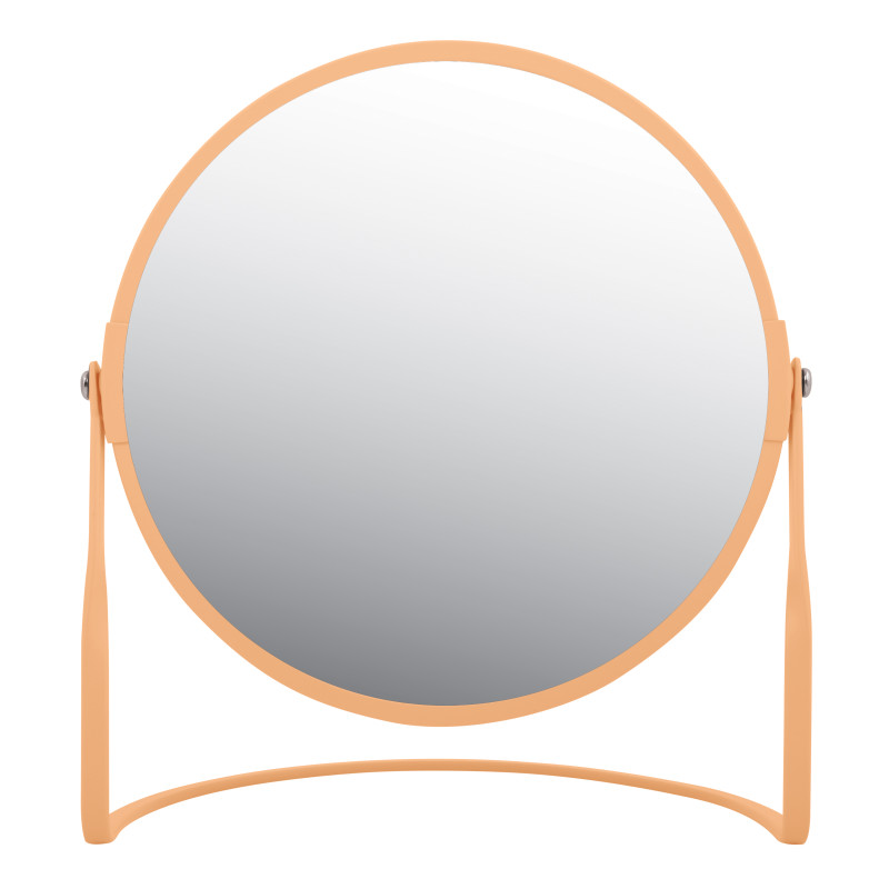 Miroir grossissant sur pied Acier AKIRA Pêche mat Spirella