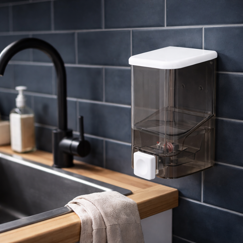 Distributore di sapone a parete PP Trasparente 1L MSV