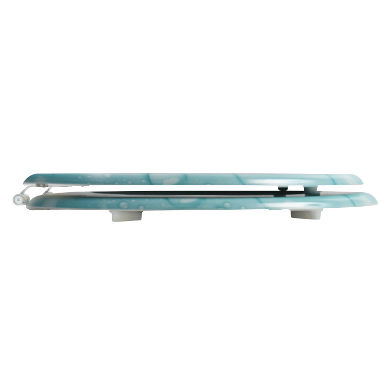 Toilet seat MDF MOANA Blue  - Stainless Steel Hinges MSV
