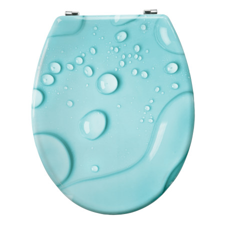 MSV WC-Sitz MDF MOANA Blau - Edelstahlscharniere