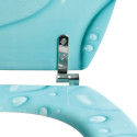 Sedile WC MDF MOANA Blu - Cerniere MSV in acciaio inossidabile