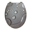 Sedile WC MDF MOANA Grigio - Cerniere MSV in acciaio inossidabile