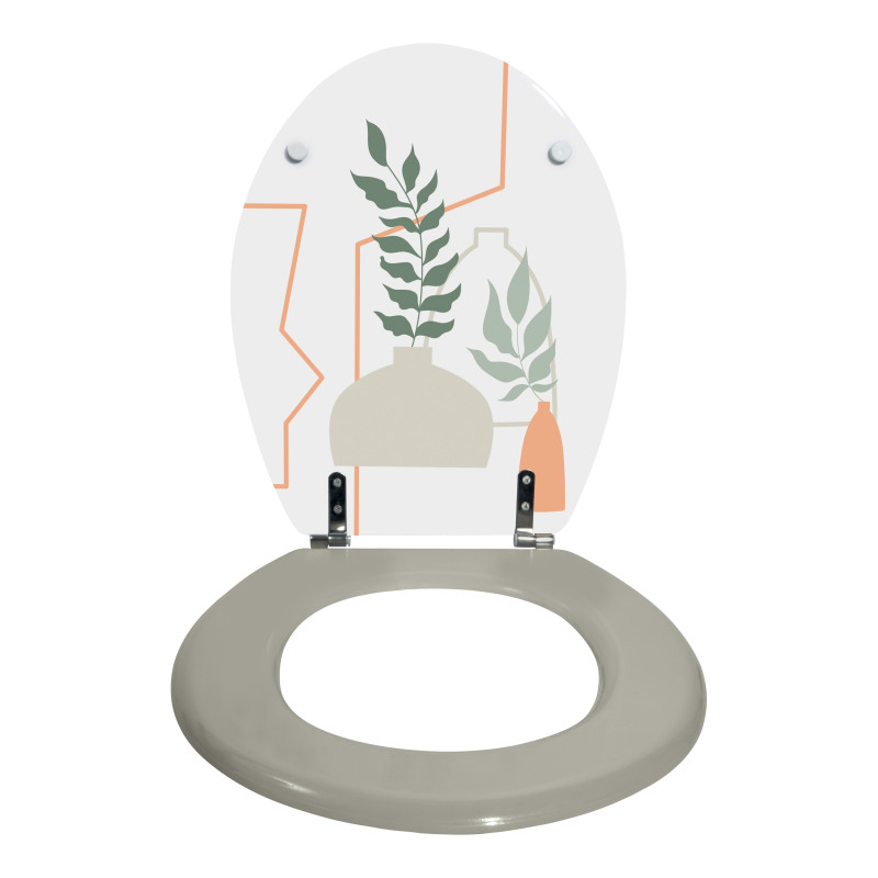 Sedile WC MDF AMELIA Multicolor - Cerniere MSV in acciaio inossidabile