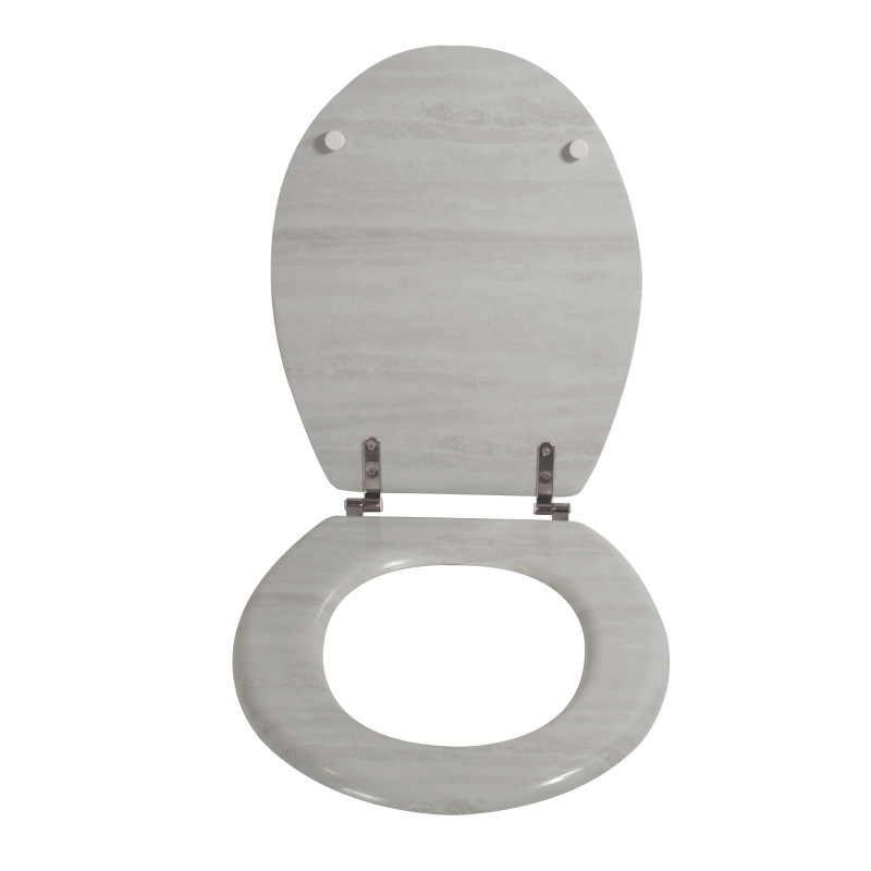 MSV WC-Sitz MDF GIULIA Grau - Edelstahlscharniere