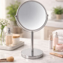 Magnifying mirror on base Steel SYDNEY Chrome Spirella