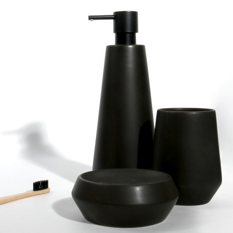 PORTE-SAVON EN CERAMIQUE JOSHUA NOIR