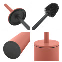 Spirella Toilettenbürste mit Halterung Steel AKIRA Terracotta Mat