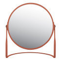 Miroir grossissant sur pied Acier AKIRA Terracotta mat Spirella