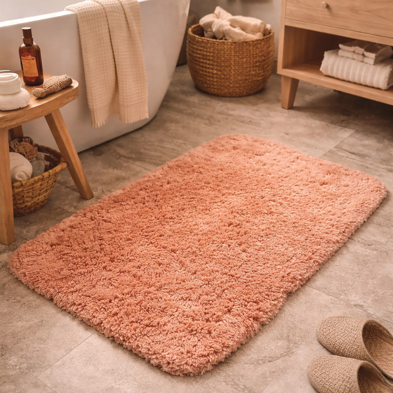 FINO Alfombra de Baño de Microfibra 60x90cm Melocoton Spirella