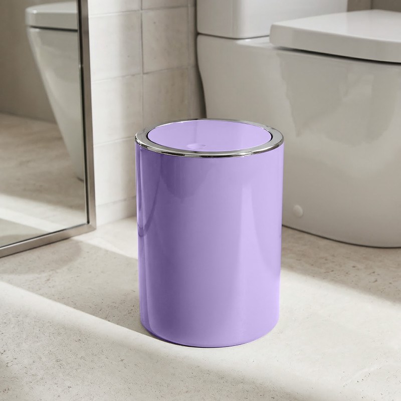 Poubelle à  bascule KAMAKA 6L Lavande MSV