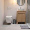 Pattumiera a pedale RIKU 5L in acciaio inox grigio opaco Spirella