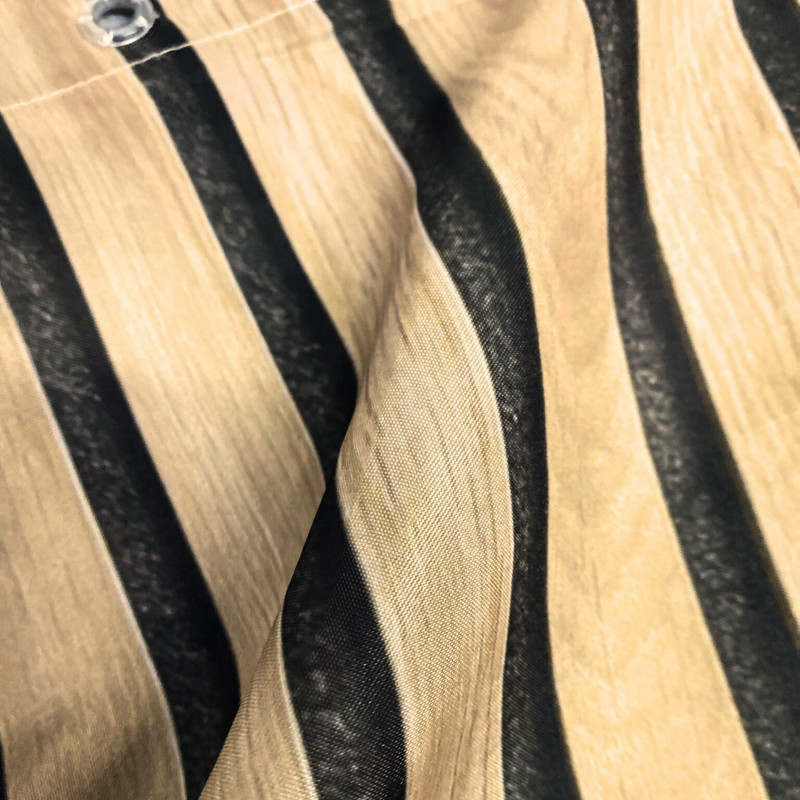 Duschvorhang Polyester TESSA 180x200cm Schwarz und Beige Spirella