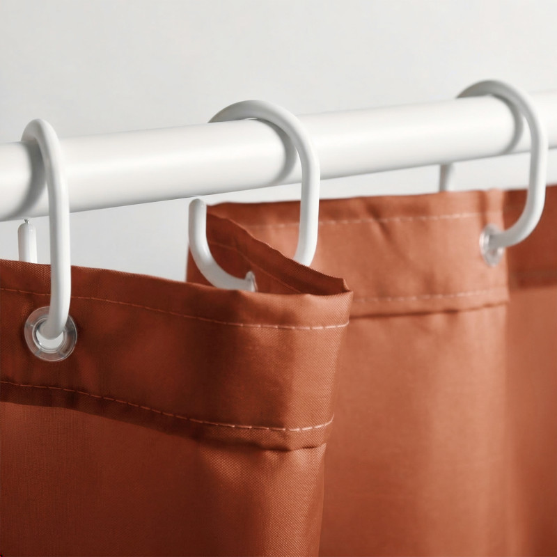 Polyester Shower curtain PRIMO 180x200cm Terracotta Spirella