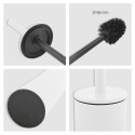 Spirella Toilettenbürste mit Halterung Steel AKIRA Mattweiß