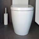 Spirella Toilettenbürste mit Halterung Steel AKIRA Mattweiß