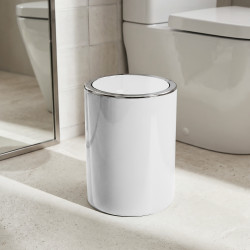 Poubelle à  bascule KAMAKA 6L Blanc MSV