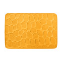 MSV Badematte PEBBLE Mikrofaser 40x60cm Safran