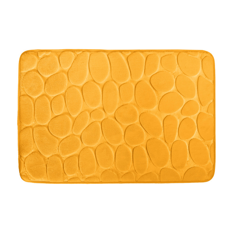 Microfiber bath mat PEBBLE 40x60cm Saffron MSV