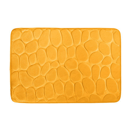 Microfiber bath mat PEBBLE 40x60cm Saffron MSV
