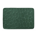 MSV Tapis de bain  Microfibre PEBBLE 40x60cm Vert Foncé