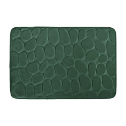 MSV Badematte PEBBLE Mikrofaser 40x60cm Dunkelgrün