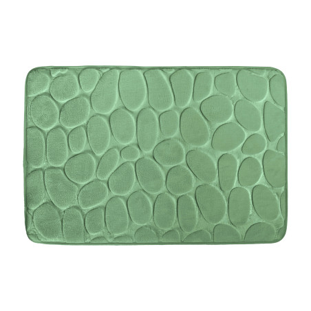 Tapis de bain  Microfibre PEBBLE 40x60cm Vert Basil MSV