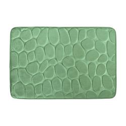 Tapis de bain Microfibre PEBBLE 50x80cm Vert Basil MSV