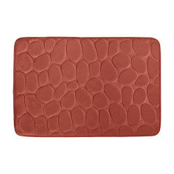 Tapis de bain Microfibre PEBBLE 40x60cm Terracotta MSV