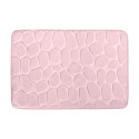 Tapis de bain Microfibre PEBBLE 40x60cm Rose pastel MSV