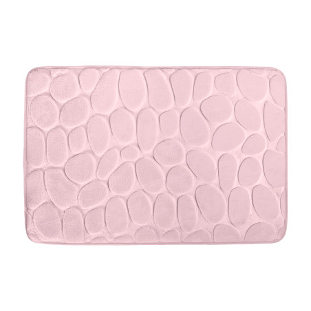 Tapis de bain Microfibre PEBBLE 40x60cm Rose pastel MSV
