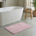Tapis de bain Microfibre PEBBLE 40x60cm Rose pastel MSV