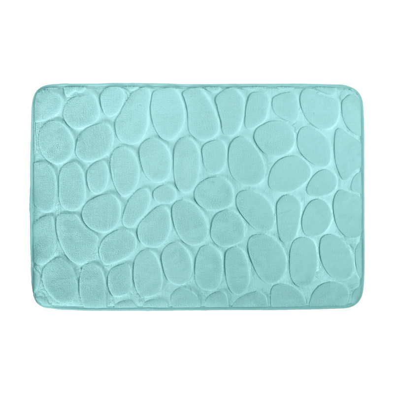 Microfiber bath mat PEBBLE 40x60cm Pastel green MSV