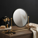 Miroir grossissant sur pied Acier BLY Noir mat & Doré Spirella