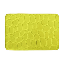 Tapis de bain Microfibre PEBBLE 50x80cm Vert Anis MSV
