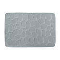 Tappetino da bagno PEBBLE in microfibra 40x60 cm Grigio MSV