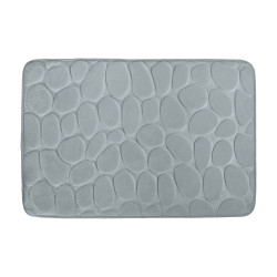 Tapis de bain Microfibre PEBBLE 40x60cm Gris MSV