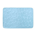 MSV Badematte PEBBLE Mikrofaser 40X60cm Hellblau
