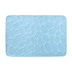 Tapis de bain Microfibre PEBBLE 40X60cm Bleu Clair MSV