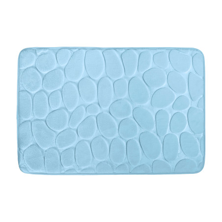 Tapis de bain Microfibre PEBBLE 40X60cm Bleu Clair MSV