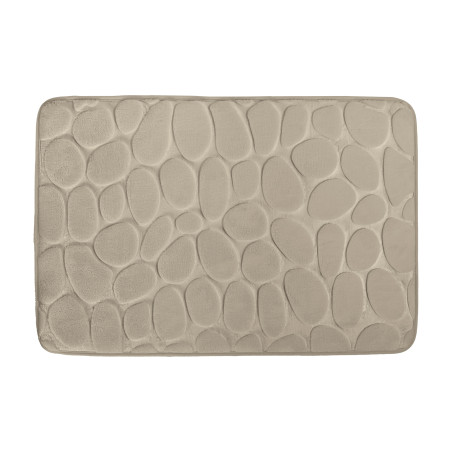 Tapis de bain Microfibre PEBBLE 40x60cm Beige MSV