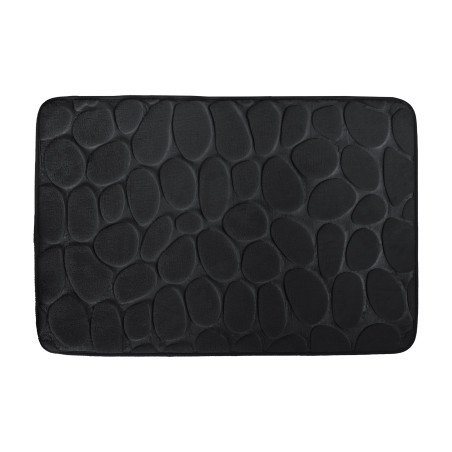 Tapis de bain Microfibre PEBBLE 50x80cm Noir MSV