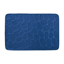 Tapis de bain Microfibre PEBBLE 40x60cm Bleu Marine MSV