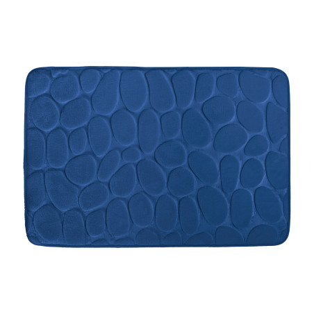 Tapis de bain Microfibre PEBBLE 40x60cm Bleu Marine MSV