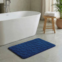Tappetino da bagno PEBBLE in microfibra 50x80 cm Blu Navy MSV