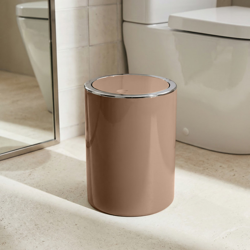 Papelera basculante KAMAKA 6L Cappuccino MSV